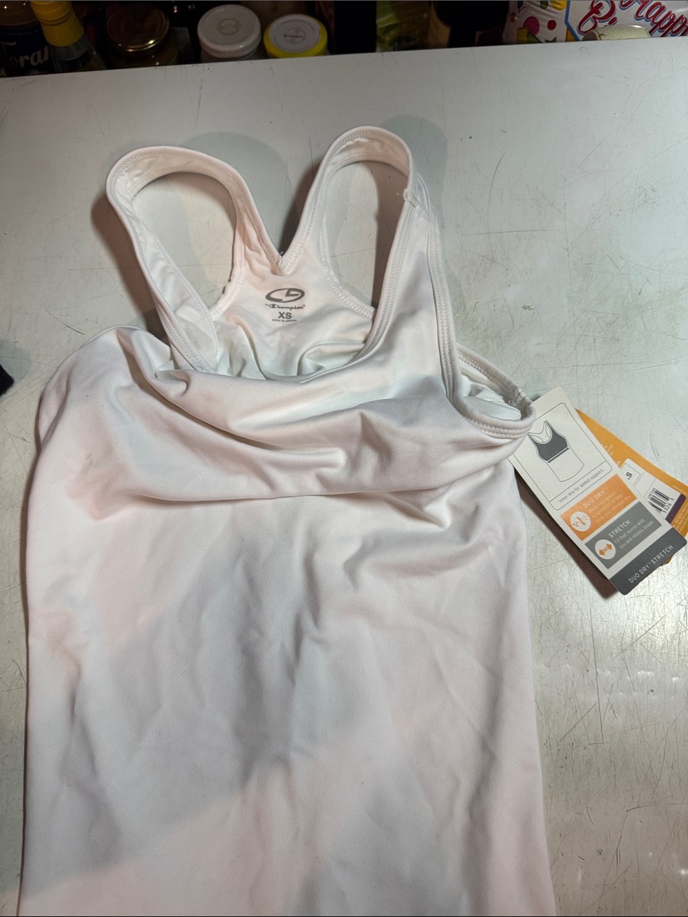 Champion Light Pink Seamless Sports Tank with Built-In Shelf Bra